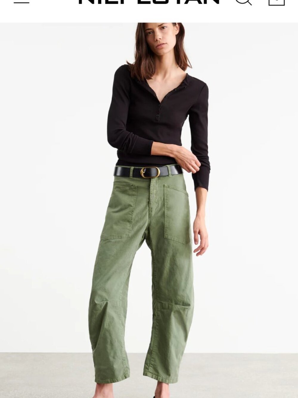 Nili Lotan Shon Pant Camo Green 10